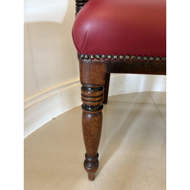 Set of Antique George III Mahogany Desk Chairs, 1800s For Sale - Image 9 of 13