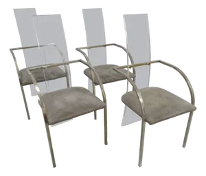 Dining Chairs by Charles Hollis Jones for Belgo Chrom, 1970s, Set of 4