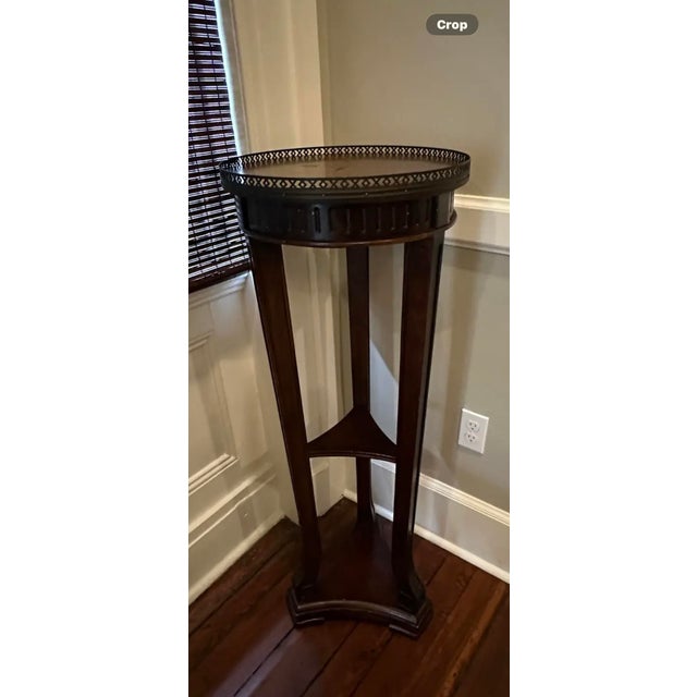 Very nice for potted plants or art piece. Antique pedestal. Needs refinishing on top. See pics.