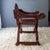 Spanish Colonial Savonarola Chair With Carved Lion Heads and Tooled Leather For Sale - Image 6 of 18