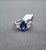 4.25 Ct Gia Certified Oval-Cut Natural Ceylon Sapphire & Diamond Ring Size 6.5 For Sale - Image 4 of 9