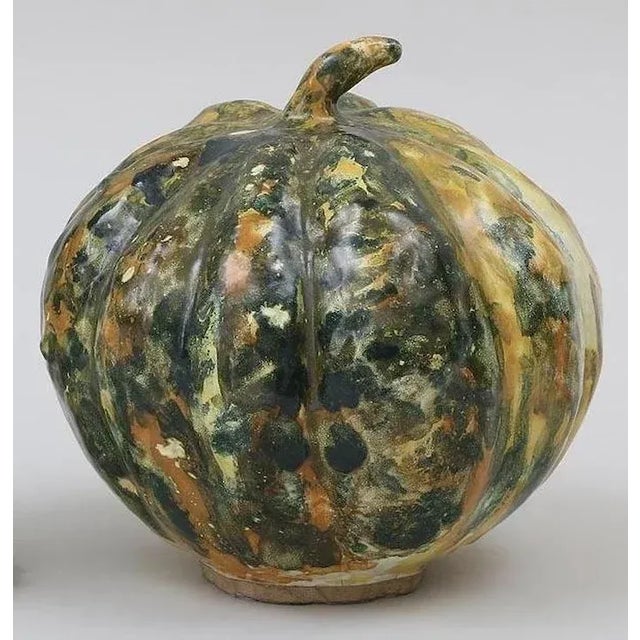 Mid-Century Modern 19th Century Continental Pottery Figure of a Ripening Squash For Sale - Image 3 of 5