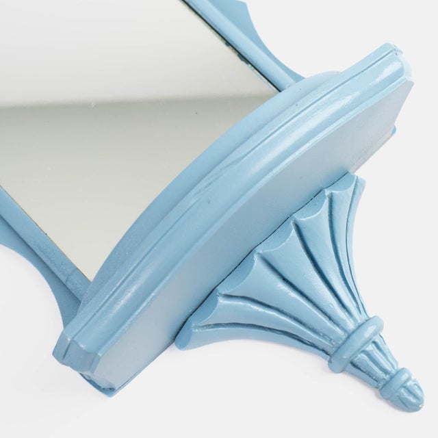 Vintage Chinoiserie Pagoda Mirrored Wall Shelves - A Pair For Sale - Image 10 of 17