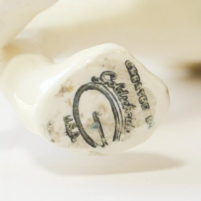 Rare Vintage Goldscheider Porcelain Borzoi Figurine – Robert Ullman Design C. 1940s For Sale - Image 9 of 9