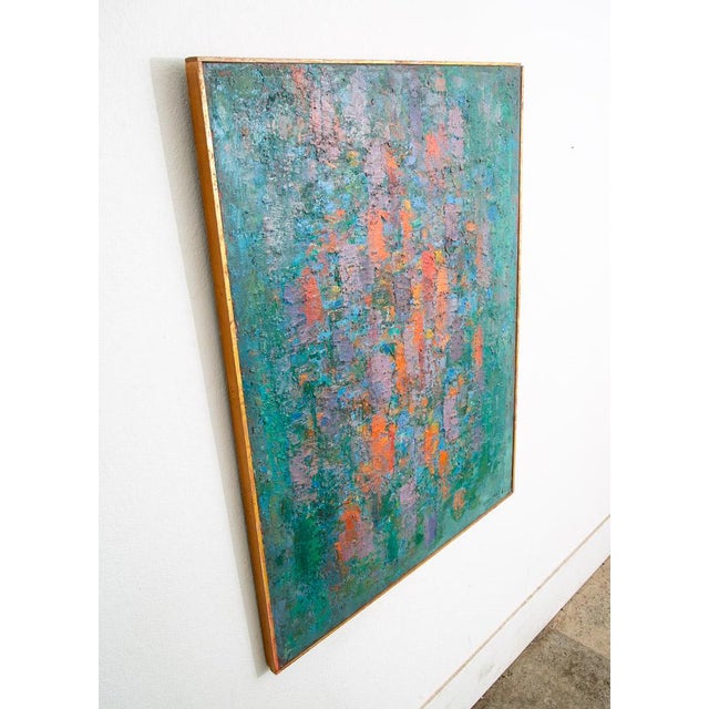 Abstract Expressionism Mid Century Oil Painting George Constant Art Abstract Expressionism Large 40x30" For Sale - Image 3 of 12