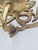 Mid 20th Century Mid 20th Century Hollywood Regency Solid Brass Leaf Sconces-a Pair For Sale - Image 5 of 10