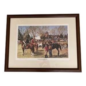 Fox Hunt Scene in Monkton, Maryland, Framed