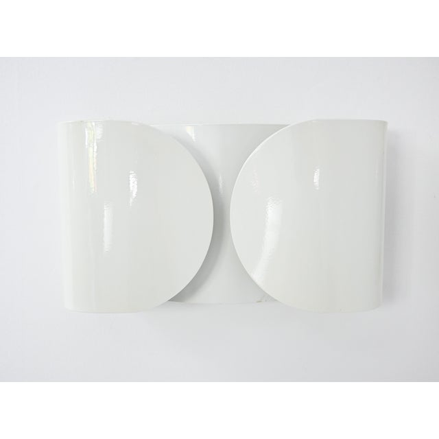 White White Foglio Wall Lamps by Tobia and Afra Scarpa for Flos, 1960s, Set of 2 For Sale - Image 8 of 12