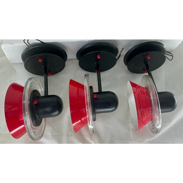 Postmodern Set of 3 “Bettina Parete” Postmodern Wall Sconses by Lamperti, Italy For Sale - Image 3 of 12