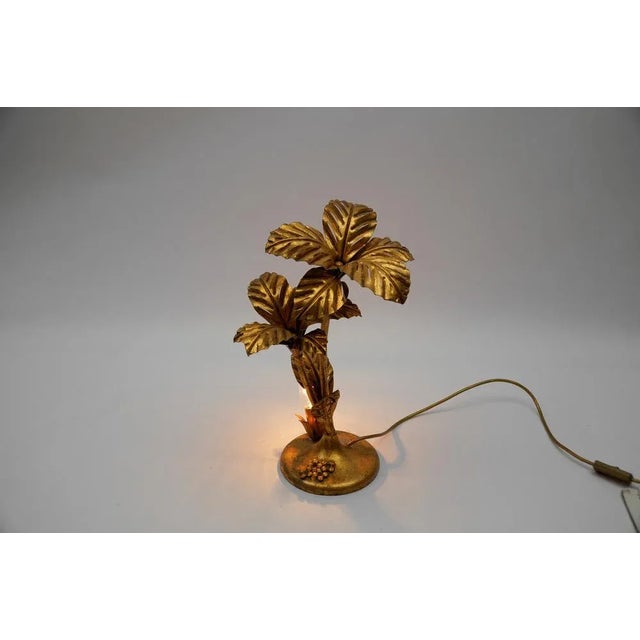Mid-Century Modern Palm Tree Table Lamp from Hans Kögl, 1970s For Sale - Image 3 of 11