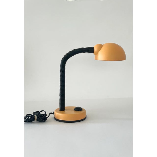 90s orange sherbet desk lamp. Rare find! In great vintage condition.