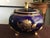 1980s Kobalt Echt Cobalt Porcelain and 22 K Gold Paint Covered Container Germany For Sale - Image 4 of 6