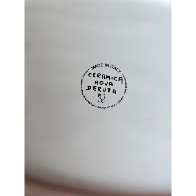 Italian Vintage Deruta Italy Colorful Raffaellesco Serving Platr For Sale - Image 3 of 3