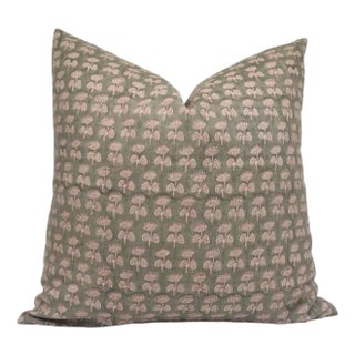 Fabdivine Floral Print Cushion Cover 20x20 Inch - Damru For Sale