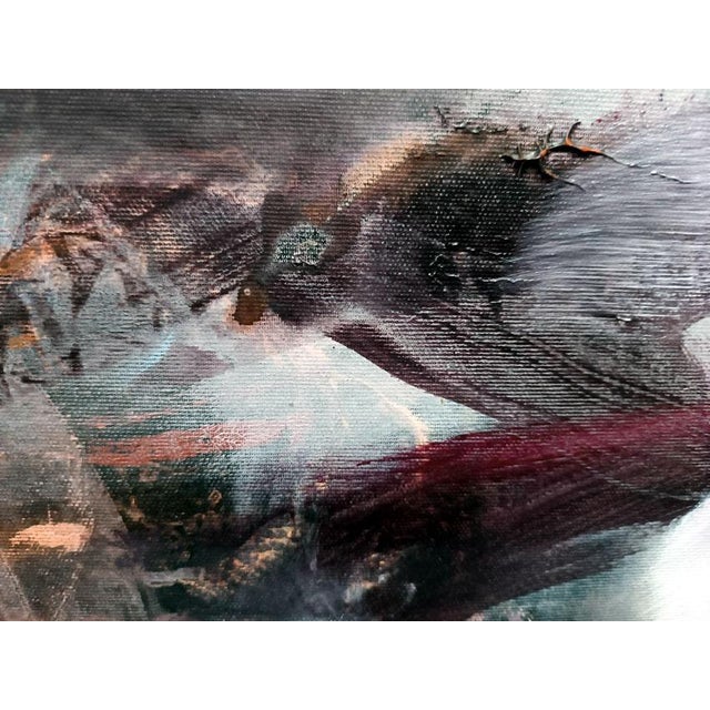 Textile Ovidiu Kloska, The Shape Memory Leaves, Acrylics on Canvas For Sale - Image 7 of 10