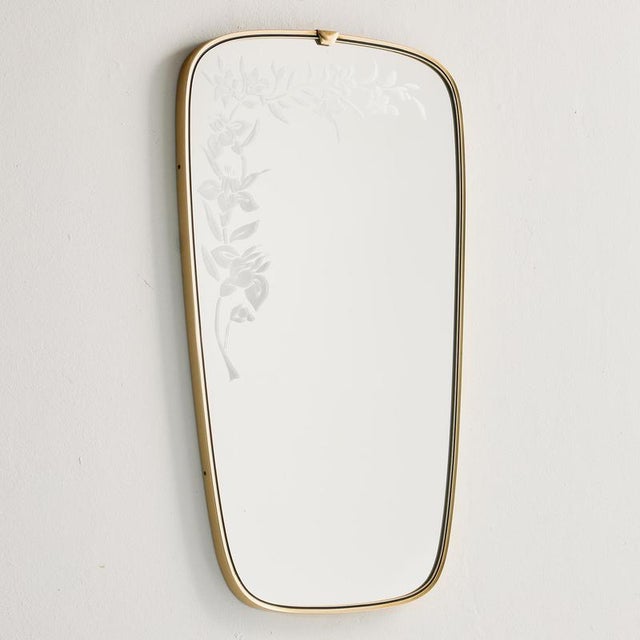 Vintage Metal Framed Mirror, 1970s For Sale - Image 10 of 10