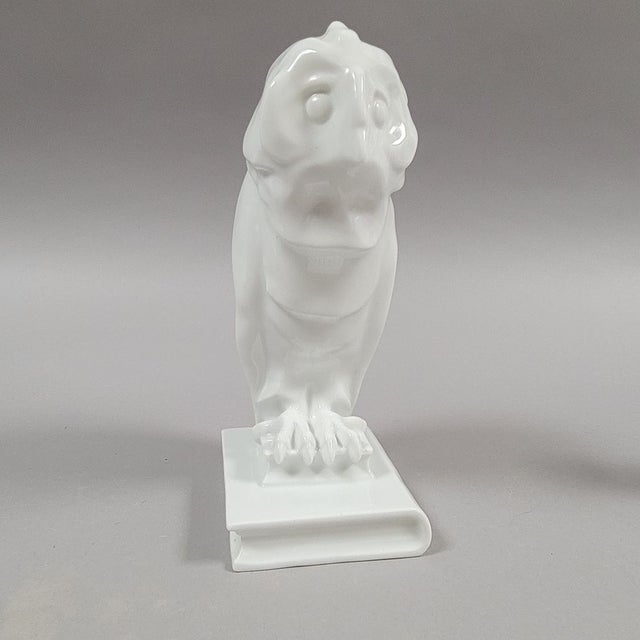White Herend White Porcelain Owl For Sale - Image 8 of 9