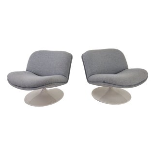 Model 508 Swivel Lounge Chairs by Geoffrey Harcourt for Artifort, 1980s, Set of 2 For Sale