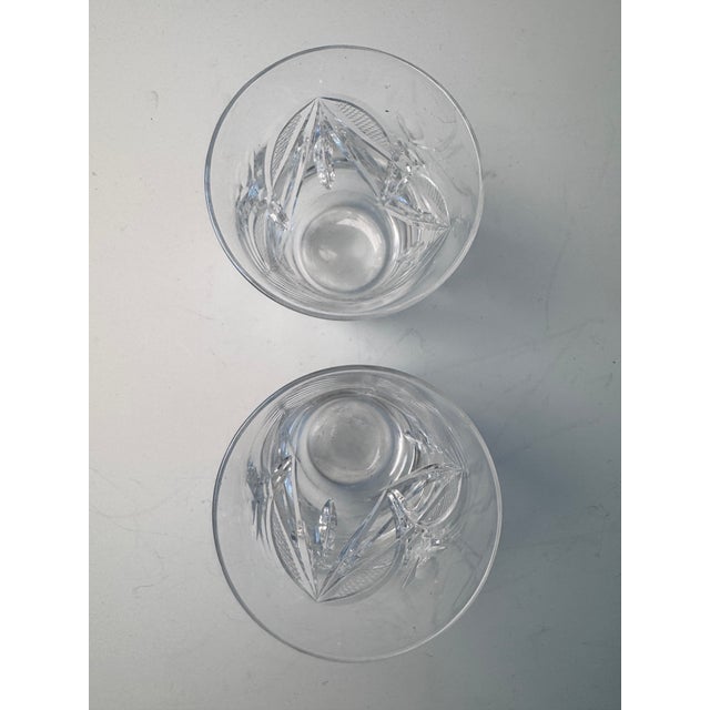 Glass 1950s Waterford Whiskey Glasses- a Pair For Sale - Image 7 of 9