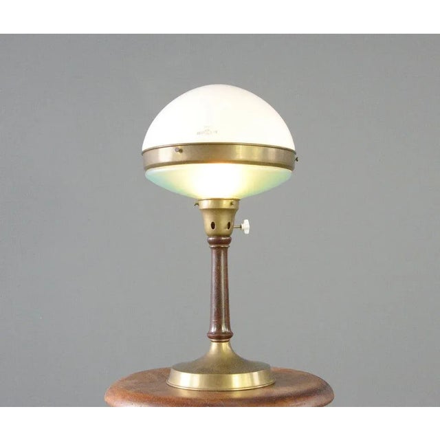 Blue Pure Light Table Lamp, 1920s For Sale - Image 8 of 9