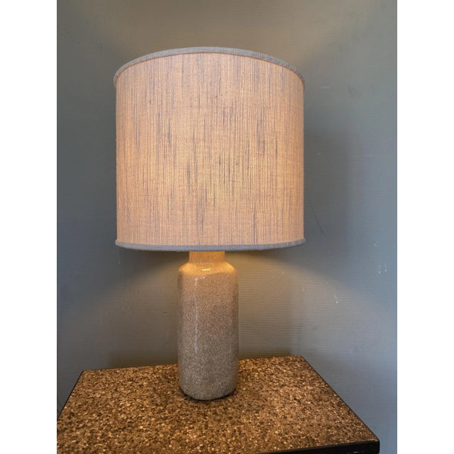 Vintage Earthenware Craquelé Table Lamp by Pieter Groeneveldt, 1950s For Sale - Image 6 of 13