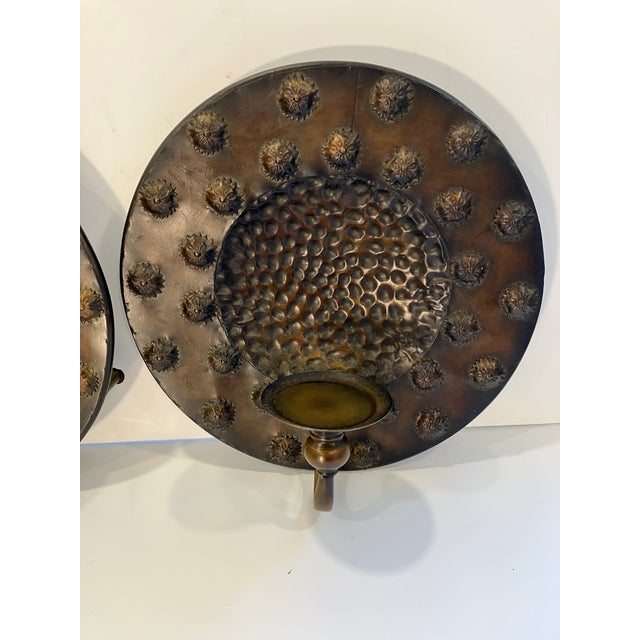 Pair of Arts & Crafts Style Sconces For Sale - Image 4 of 6