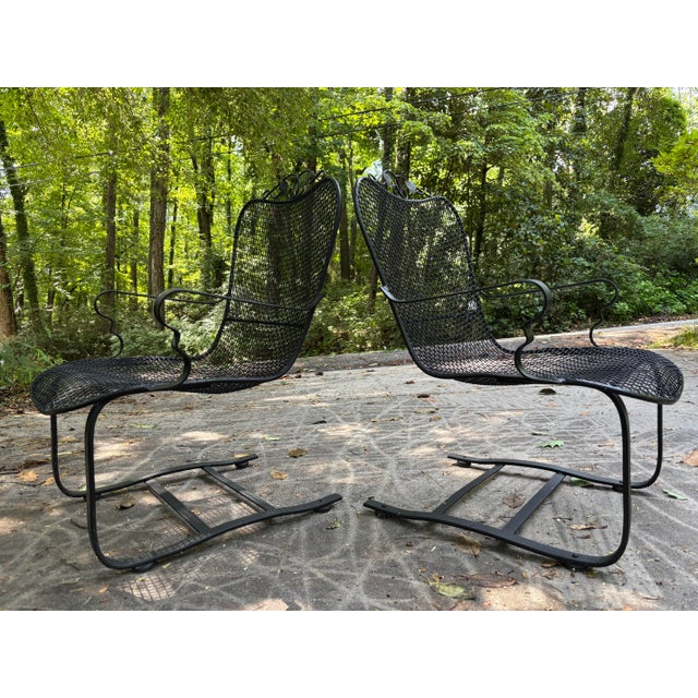 Russell Woodard Russell Woodard Sculptura Pair of Porch Rockers- A Pair For Sale - Image 4 of 7