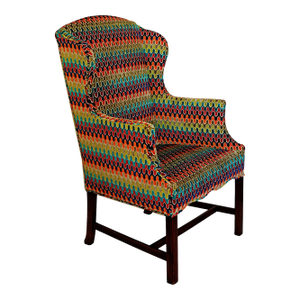 Armchair With Hamilton 'Sidewinder Confetti' Upholstery