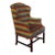 Vintage Wingback Armchair With Custom Hamilton Upholstery For Sale