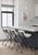 2020s Attributed Thomas Hayes Studio Iron and Rolled Leather Counter Stools - Set of 3 For Sale - Image 5 of 7