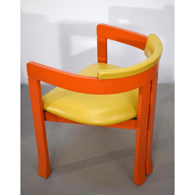 Red Chairs in the style of Pi Greco, Italy, 1960s, Set of 4 For Sale - Image 8 of 18