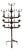 Antique Old Dogon African Iron Candle Stand For Sale