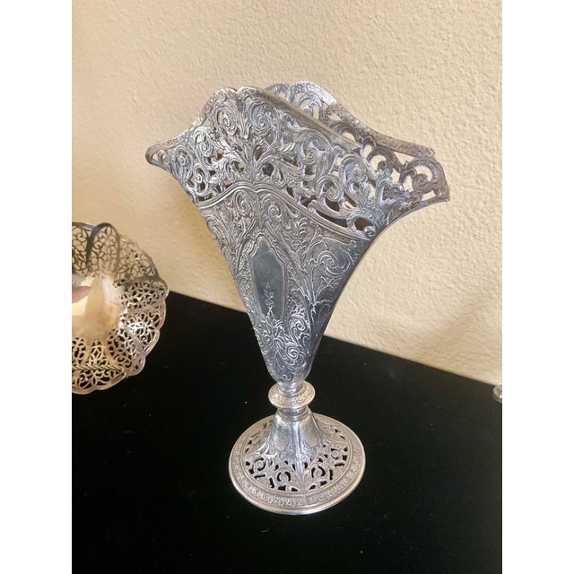 Metal Early 20th Century A Collection of Three Art Nouveau Table Top Decor-Set of Three (3) For Sale - Image 7 of 15