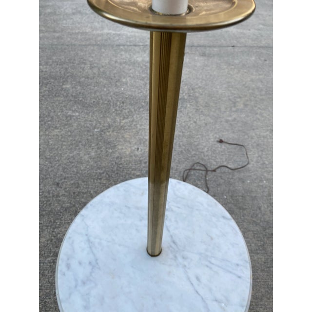The School of Paris 1950s Italian Marble Petite Floor Lamp For Sale - Image 3 of 7
