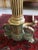 Metal 1900 Neoclassical Brass Pillar Fireplace Andirons - a Pair For Sale - Image 7 of 13