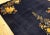 1930s 1930s Black Floral Spray Antique Chinese Art Deco Carpet 8'10" X 11'6" Handknotted Wool Rug For Sale - Image 5 of 13