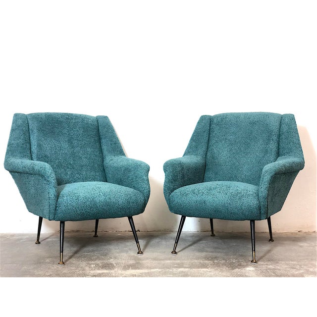 Vintage Armchairs by Gigi Radice for Minotti, Italy, 1960s, Set of 2 For Sale - Image 16 of 16