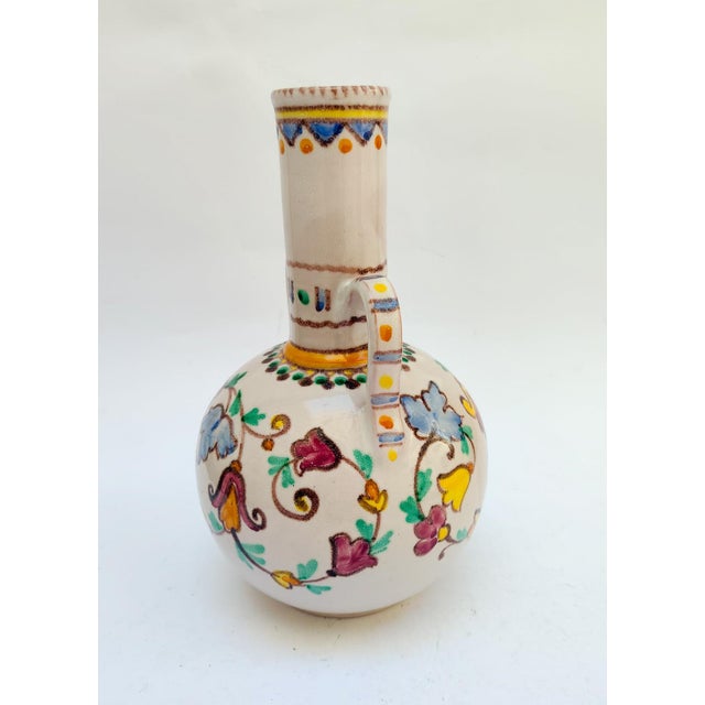 Vietri Sul Mare Ceramic Amphora Vase Designed by Vincenzo Pinto, 1970s For Sale - Image 4 of 12
