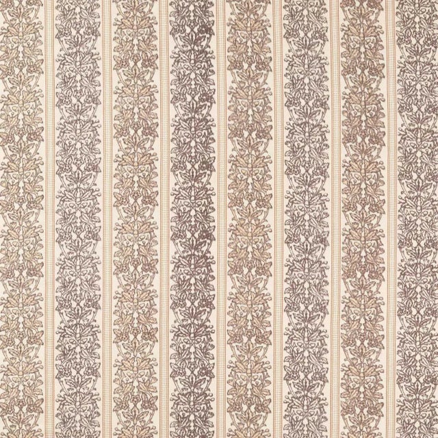 Morris & Co. Oak & Blossom Weave Fabric in Chestnut - a sample For Sale