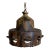 Vintage Mid-Century Modern Pendant Ceiling Lamp Brown Pottery Ceramic For Sale