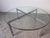 1970s Mid-Century Modern Knoll Barcelona-Style Chrome X-Base Round Glass Coffee Table For Sale - Image 4 of 12