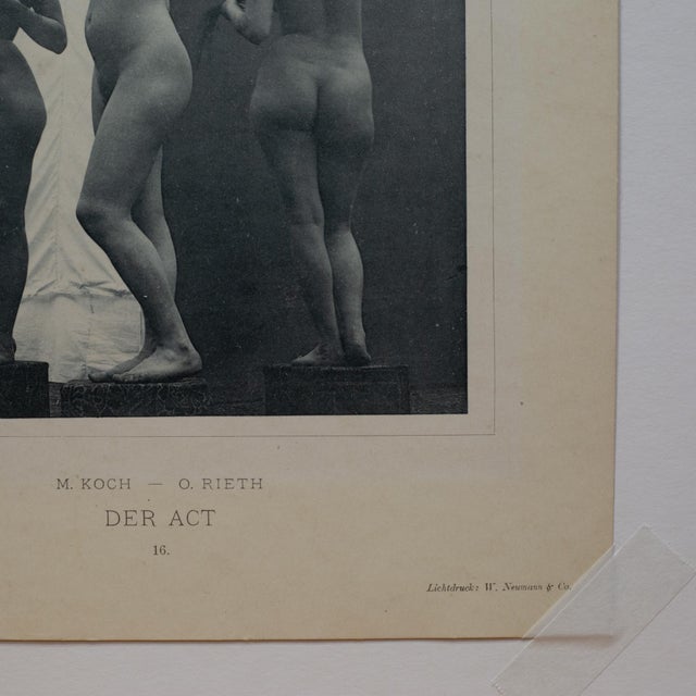 Photography 19th C. Max Koch & Otto Rieth Nude Collotype Photographs c.1894 For Sale - Image 7 of 11