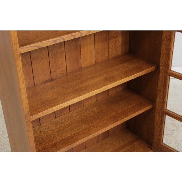 2000 - 2009 Stickley Mission Oak 1 Door Bookcase For Sale - Image 5 of 18