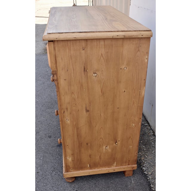 Pine Chest of Five Drawers For Sale In Baltimore - Image 6 of 12