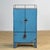 Bring a touch of vintage industry to your interior with this robust 1970s cabinet. Made of iron and finished in a blue hue...