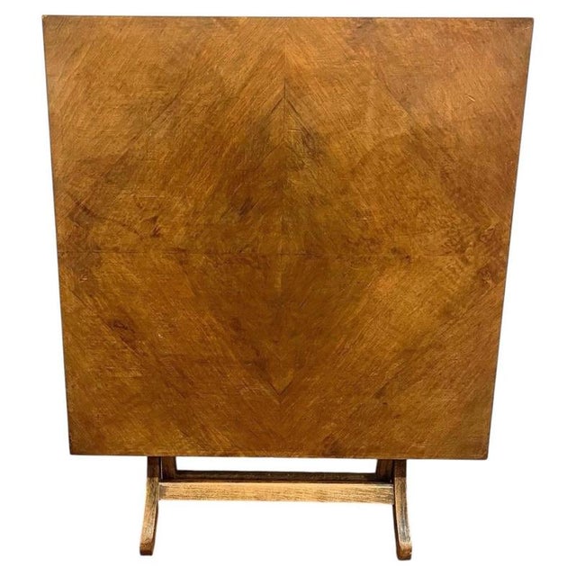 Wood Mid-Century Meredew Square Folding Card Table, 1960 For Sale - Image 7 of 7