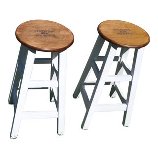 Original House of Blues Sunset Blvd. Barstools - a Pair For Sale