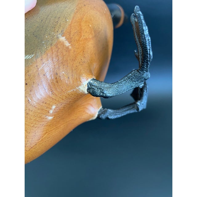 Vintage Hand Carved & Painted Canada Goose in Drinking Position Wood Decoy For Sale - Image 11 of 12
