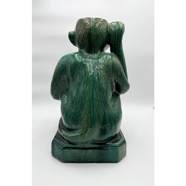 Vintage Ceramic Monkey Figure For Sale - Image 4 of 8