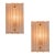 Pair of 1970s Hoffmeister Leuchten Sculptural Glass Wall Lamps For Sale